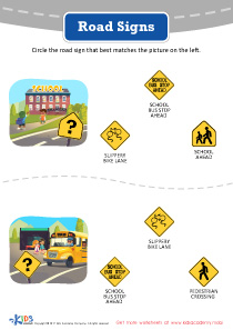 Road Signs (Part 2) Printable, Free Printable PDF for Kids